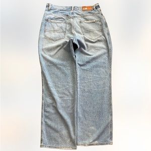 VTG Y2K state property baggy skater denim jeans 36/32 thrashed blue indigo